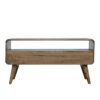 Curved Grey Washed Media Unit - Image 2