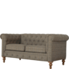 Multi Tweed 2 Seat Chesterfield - Image 12