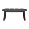 Grey Velvet Hallway Bench - Image 9