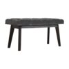 Grey Velvet Hallway Bench - Image 2