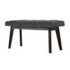 Grey Velvet Hallway Bench - Image 3