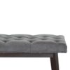 Grey Velvet Hallway Bench - Image 5