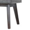 Grey Velvet Hallway Bench - Image 7