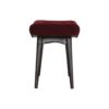 Wine Red Cotton Velvet Curved Bench - Image 8