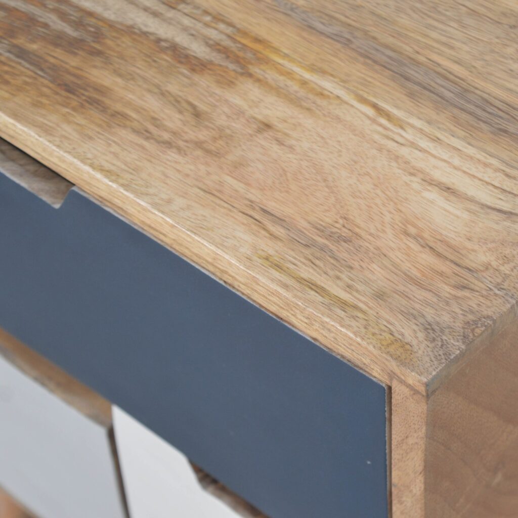 Navy Multi 3 Drawer Bedside - Image 6
