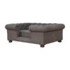 Battleship Tweed Button Pet Bed - Image 3