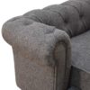 Battleship Tweed Button Pet Bed - Image 5