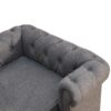 Battleship Tweed Button Pet Bed - Image 6