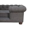 Battleship Tweed Button Pet Bed - Image 7