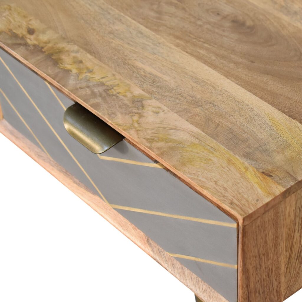 Cement Brass Cable Writing Desk - Image 5