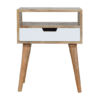 White Painted Drawer Bedside Table - Image 10