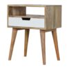 White Painted Drawer Bedside Table - Image 2
