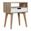 White Painted Drawer Bedside Table - Image 3