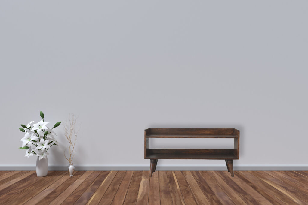Walnut Nordic Storage Bench - Image 11