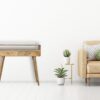 Curved Oak-ish Console Table - Image 12
