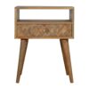 Assorted Oak-ish Open Slot Bedside