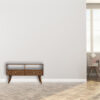 Chestnut Diamond Carved TV Unit - Image 11