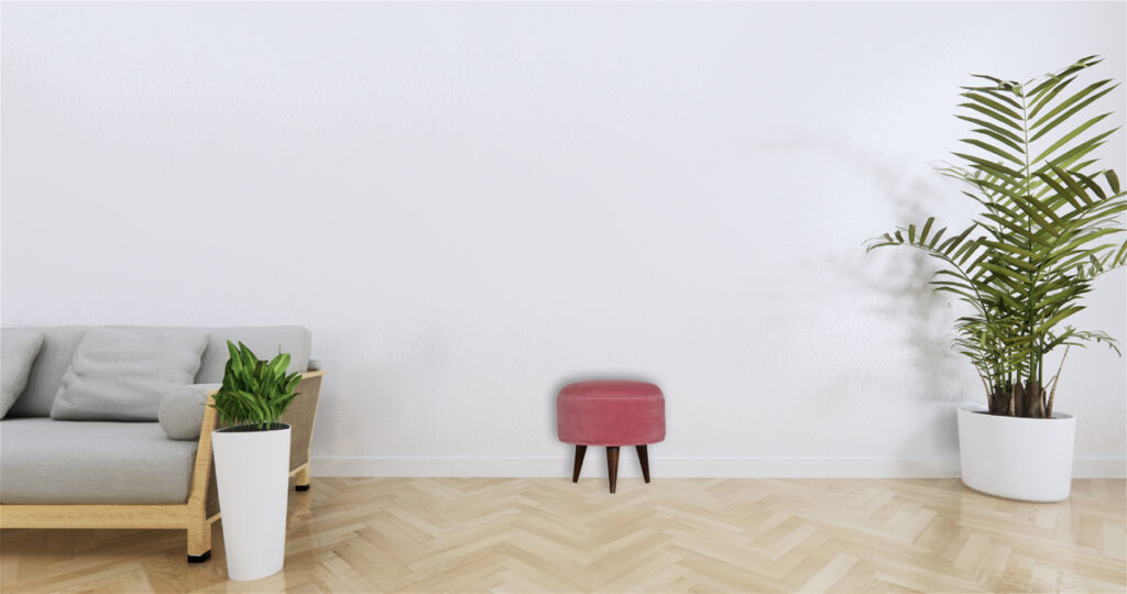 Pink Velvet Nordic Style Footstool - Image 8