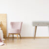 Taupe Floral Bone Console - Image 11