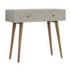 Taupe Floral Bone Console - Image 3