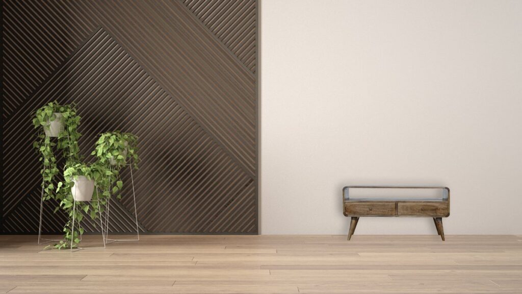 Curved Grey Washed Media Unit - Image 12