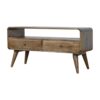 Curved Grey Washed Media Unit - Image 3