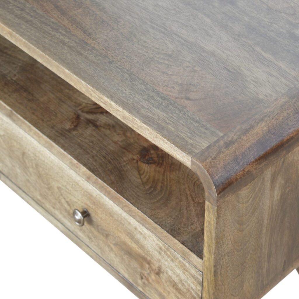Curved Grey Washed Media Unit - Image 6