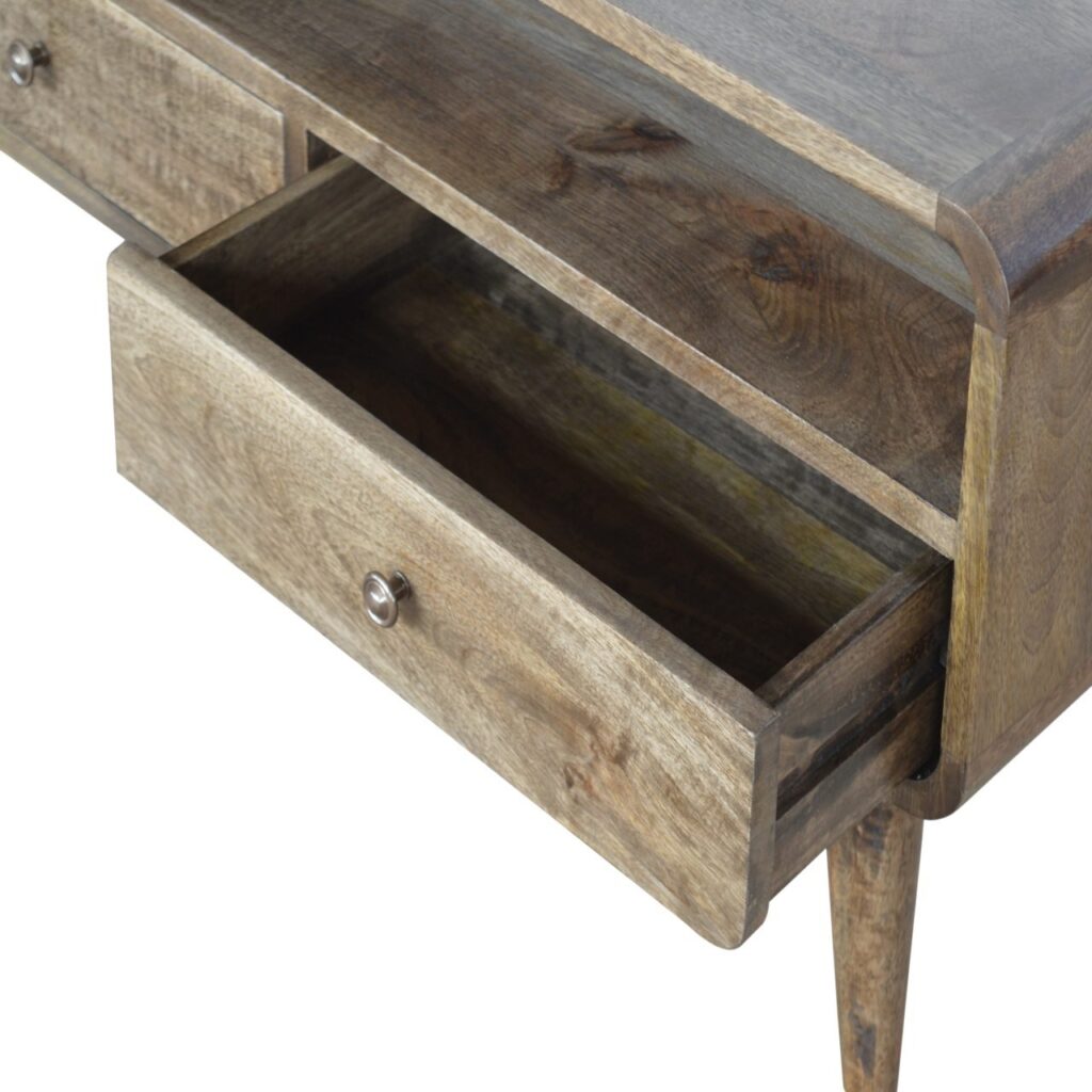 Curved Grey Washed Media Unit - Image 7