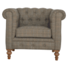 Chesterfield Multi Tweed Armchair - Image 12