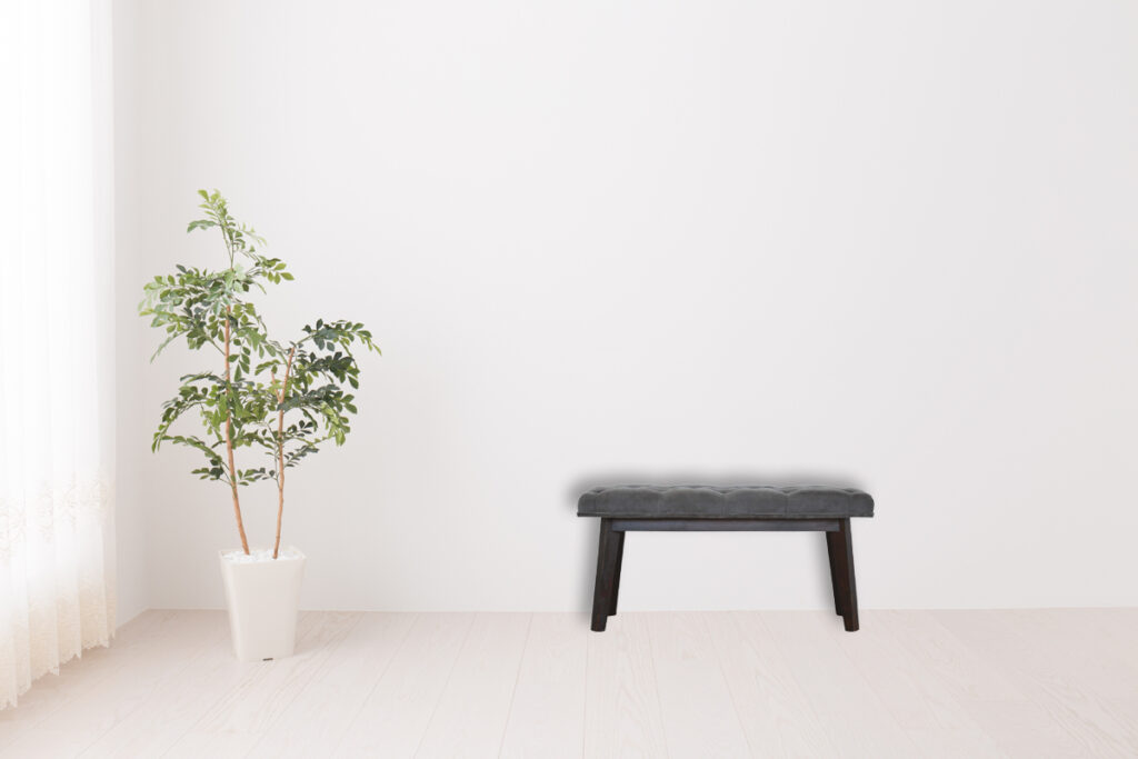 Grey Velvet Hallway Bench - Image 10
