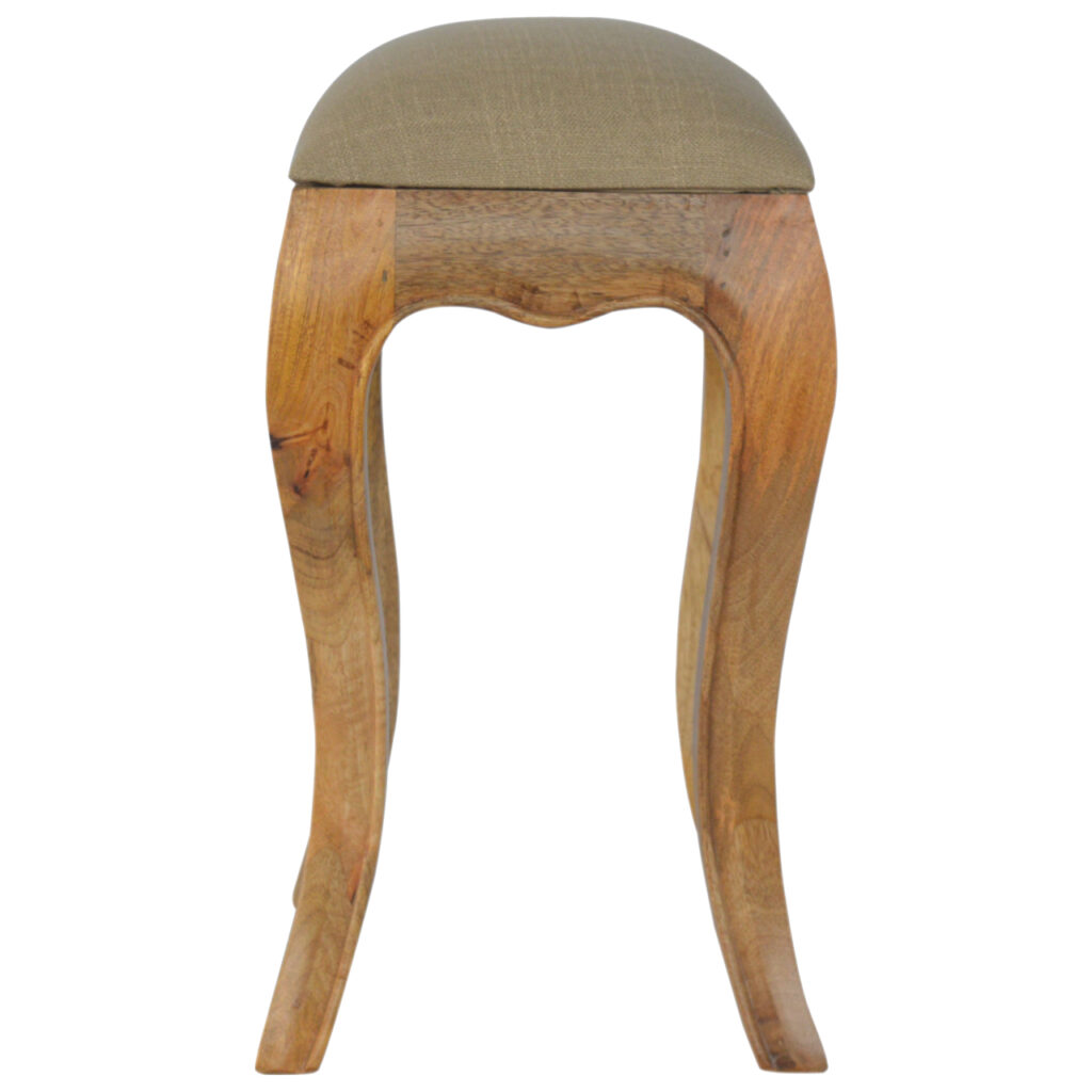 Chantilly Mud Linen Stool - Image 5