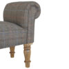 Multi Tweed Turned Bedroom Bench - Image 4