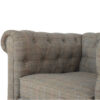Chesterfield Multi Tweed Armchair - Image 7