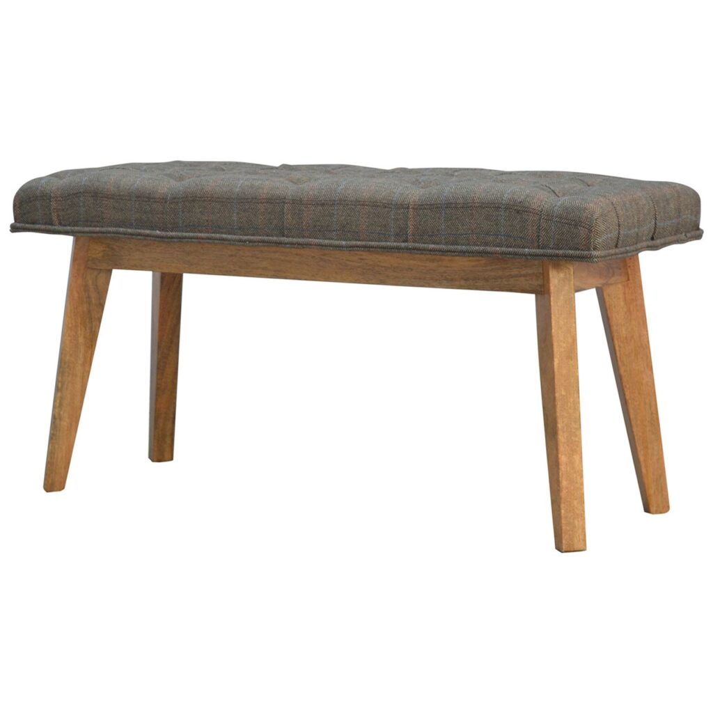 Multi Tweed Hallway Bench - Image 3