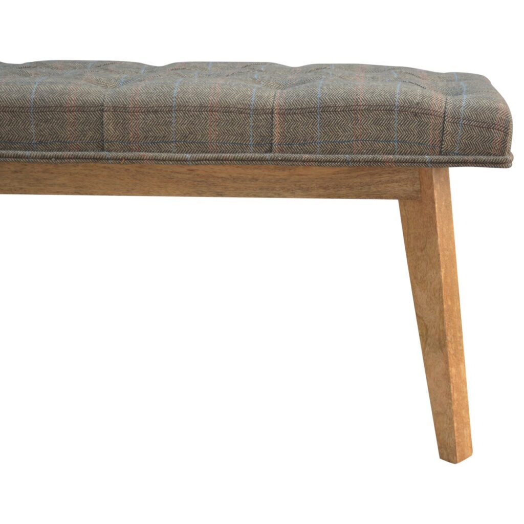 Multi Tweed Hallway Bench - Image 4