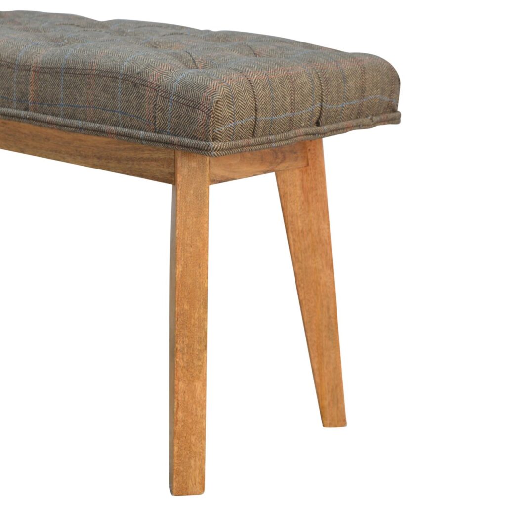 Multi Tweed Hallway Bench - Image 5