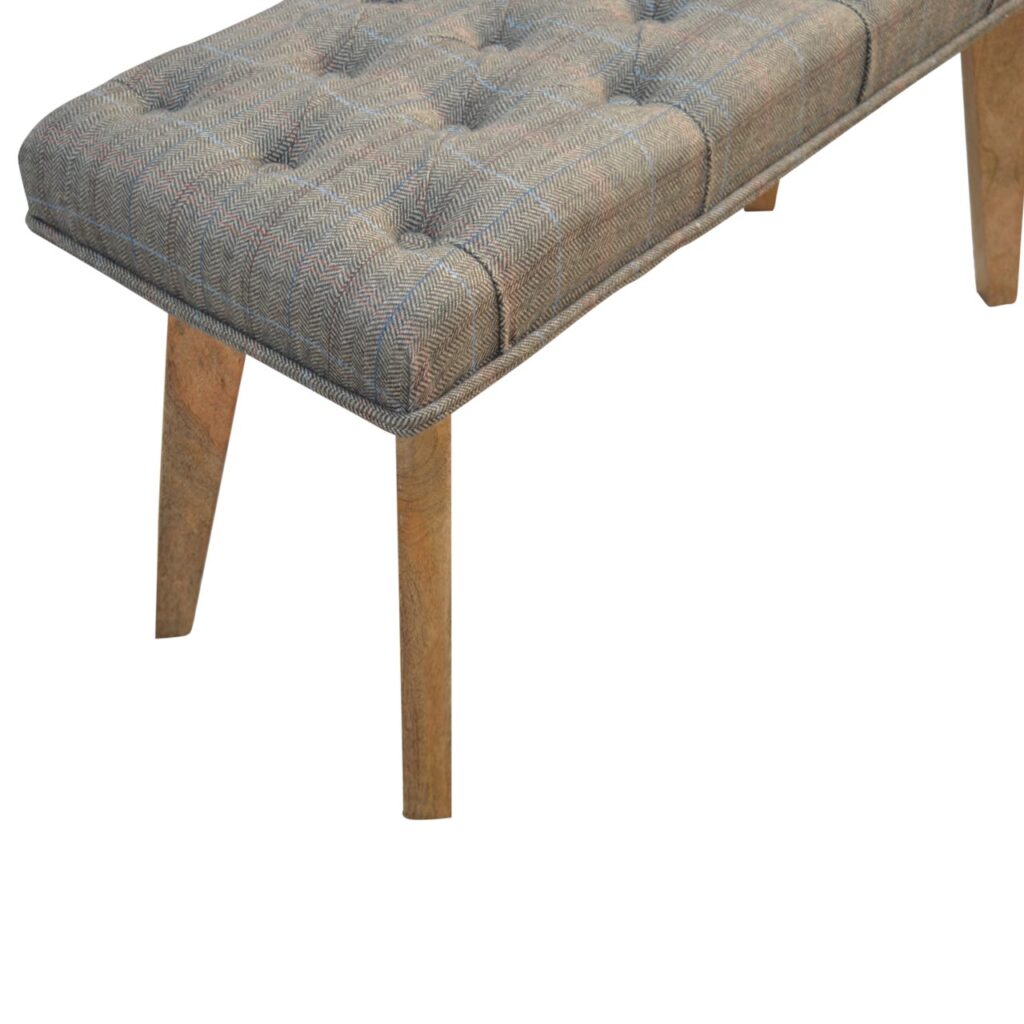 Multi Tweed Hallway Bench - Image 6