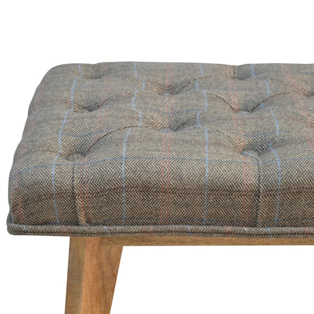 Multi Tweed Hallway Bench - Image 7