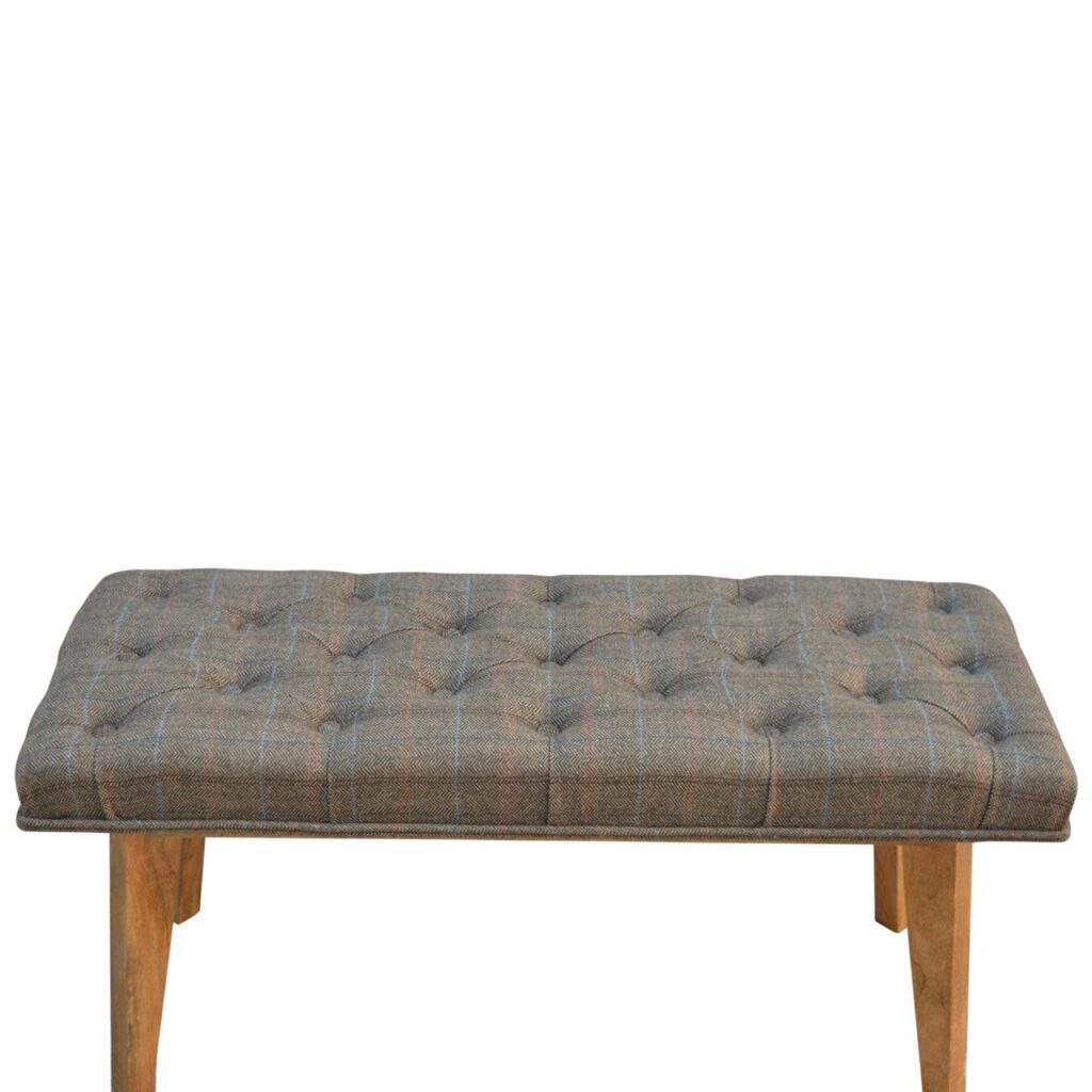 Multi Tweed Hallway Bench - Image 8