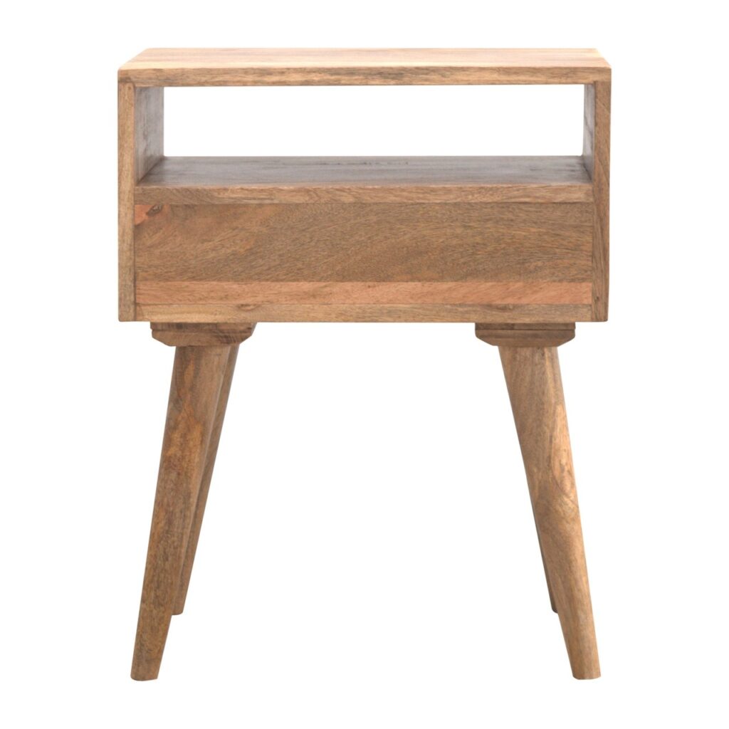 Modern Bedside with Open Slot - Image 7