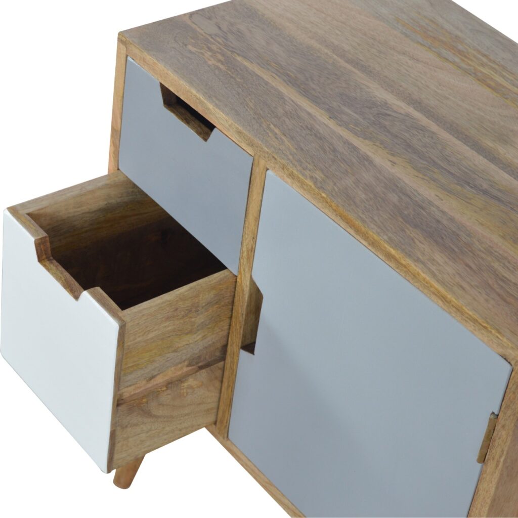 Grey and White Painted Cabinet - Image 5