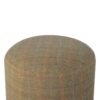 Multi Tweed Round Footstool - Image 4