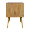 Sleek Cement Brass Inlay Media Unit - Image 8