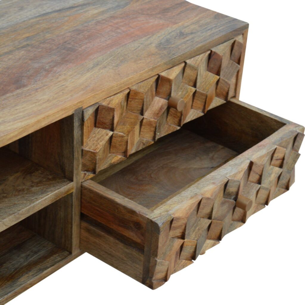 Cube Carved Media Unit - Image 5