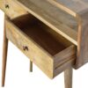 Curved Oak-ish Console Table - Image 5