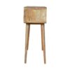 Curved Oak-ish Console Table - Image 8