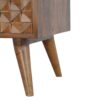 Chestnut Diamond Carved TV Unit - Image 6