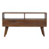 Chestnut Diamond Carved TV Unit - Image 9