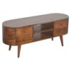 Chestnut Rounded Entertainment Unit - Image 3