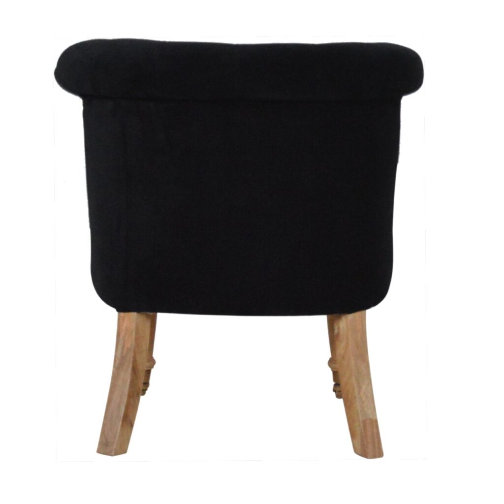 Black Velvet Accent Chair - Image 9